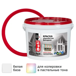 Краска фасадная Dali Укрывистая 9 л цвет белый