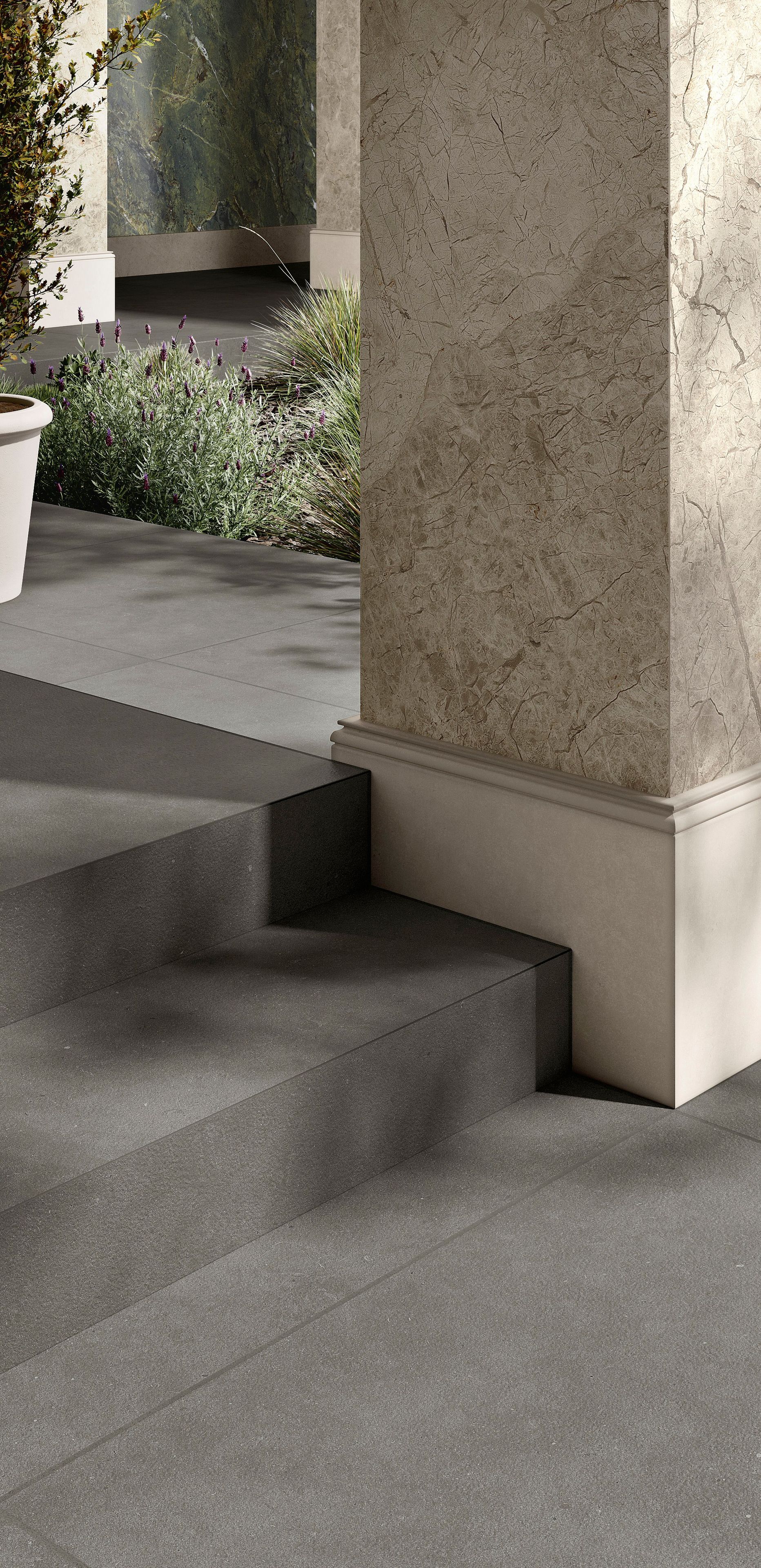 Пол / облицовка керамогранита с эффектом камня Fiandre фьорд ARCH-00109720 - Вид №4