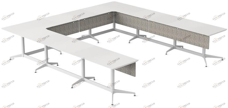 Herman Miller Модульный стол для совещаний с системой управления кабелями Civic sun-id-1436851