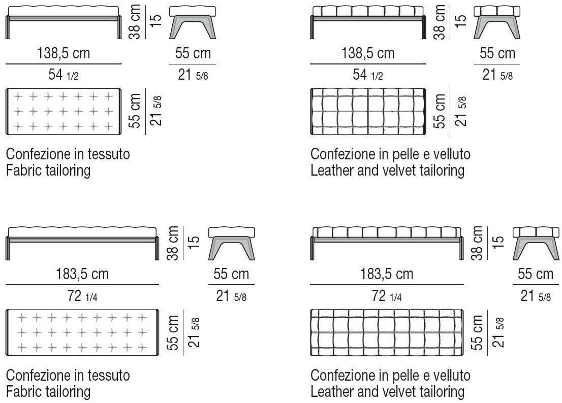 Minotti Скамейка Kirk sun-id-1463433 - Вид №3