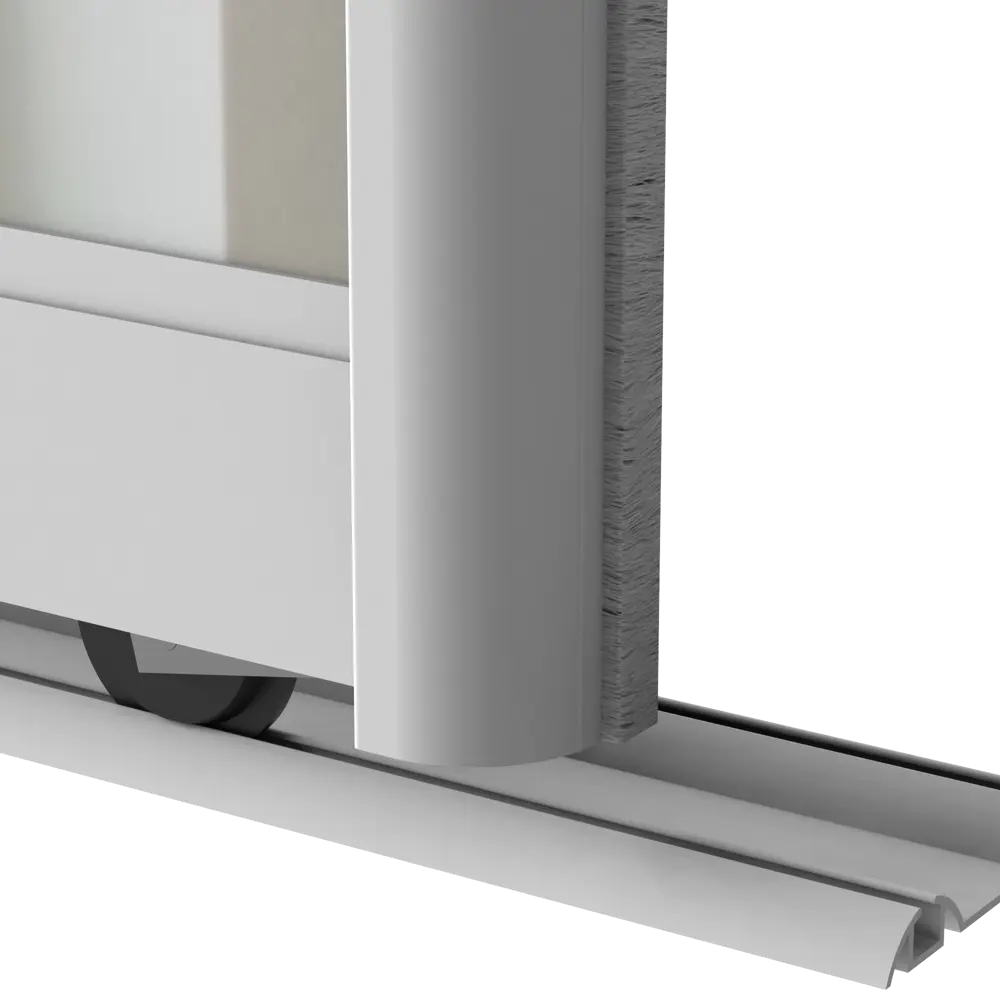 Дверь-купе KONSENSA 244.5x90.4 см с зеркалом профиль матовое серебро STLM-2173851 - Вид №4