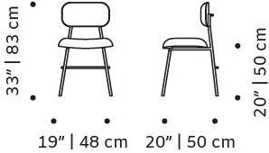 Mambo Unlimited Ideas Стул из мягкой ткани Miami sun-id-1459900 - Вид №3