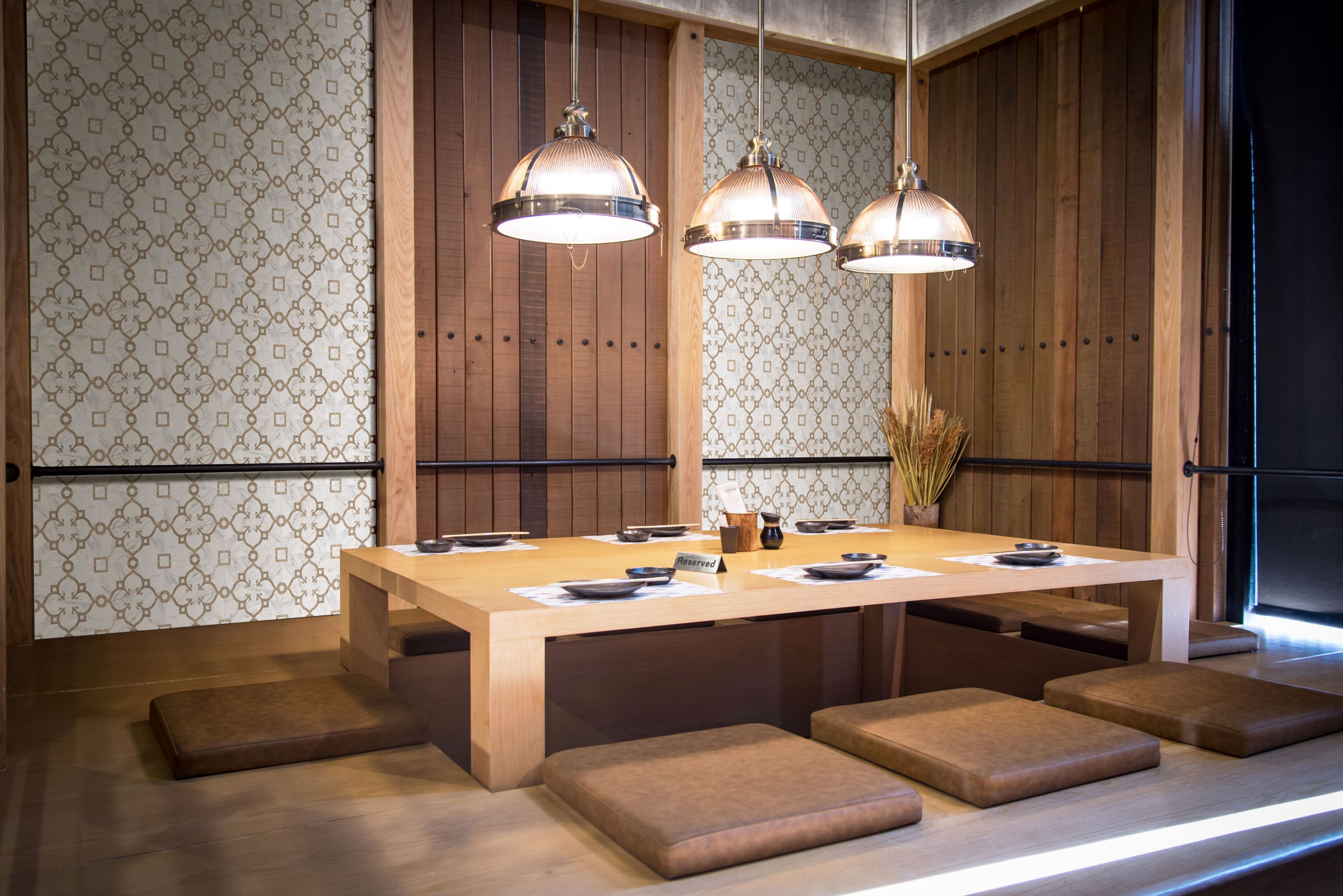 Пол / облицовка керамогранита с эффектом мрамора и дерева KERADOM MARBLE & WOOD ARCH-00139454 - Вид №8