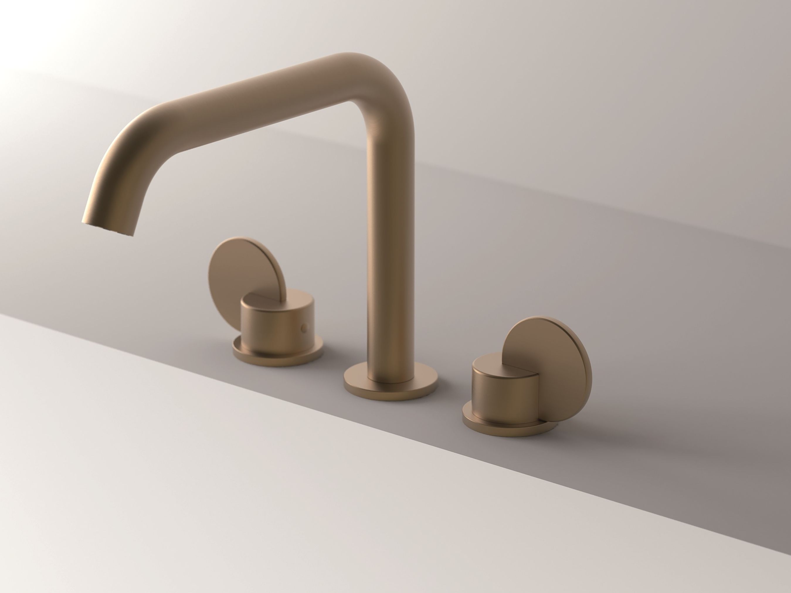 Латунный смеситель для раковины с 3 отверстиями Agape Limón ARCH-00085925