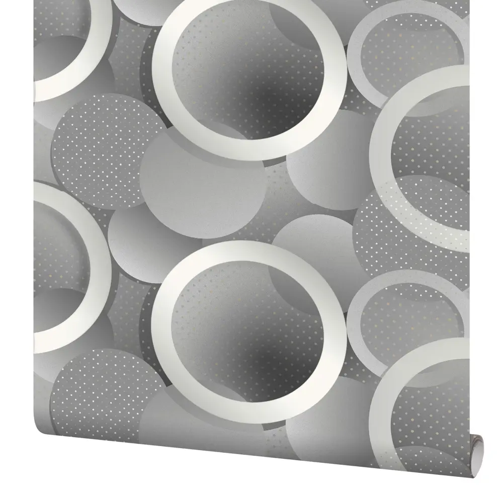 Обои флизелиновые Erismann Orbita серые 1.06 м ЭР60800-03 STLM-2109405