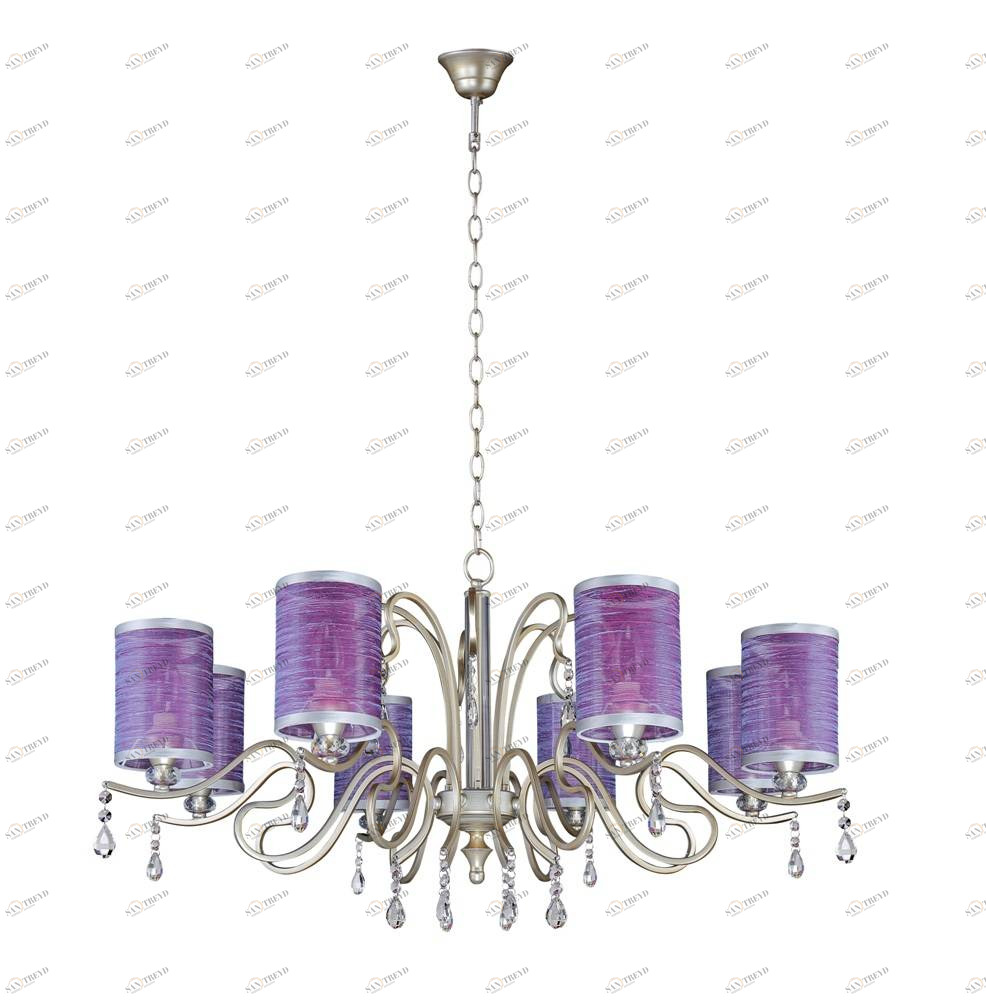 Подвесная люстра Crystal Lux Elisa SP8 CRYSTAL LUX ДИЗАЙНЕРСКИЕ, ELISA 056898 Розовый 