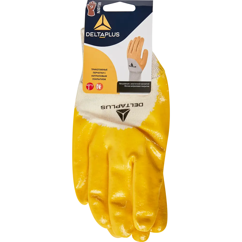 Рабочие перчатки DELTA PLUS NI015 с латексным покрытием, размер 10 84042056 STLM-1330257 - Вид №2