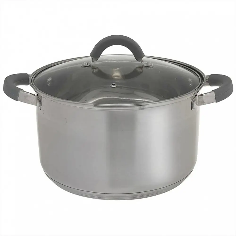 91354227 Кастрюля с крышкой 6.6 л Webber Be-360/2 нержавеющая сталь цвет серебристый STLM-0875240