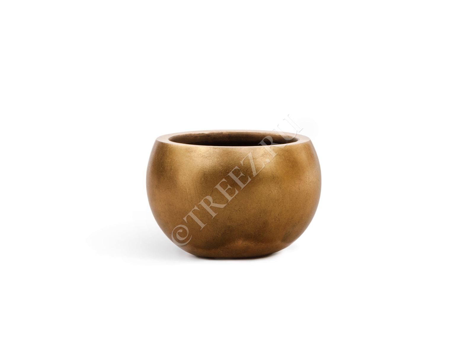41.3318-04-016-GLD-32 Кашпо  Effectory - серия Metal - Полусфера - Сусальное золото Цветочная коллекция  - Вид №3