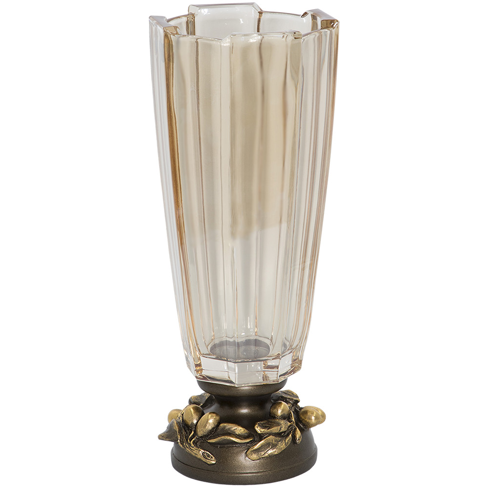 52104 Ваза Oliva Branch Gold Бронза BOGACHO 4627179659882