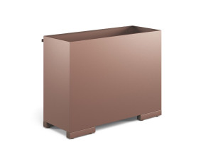 Стальная прямоугольная высокая плантатор