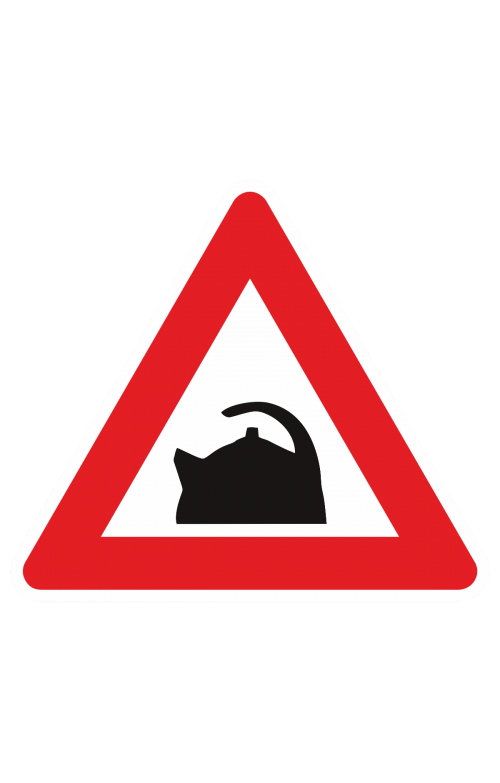 68780 Знак "За рулём чайник"  Знаки для автомобиля размер 100 х 100 мм Спецодежда 