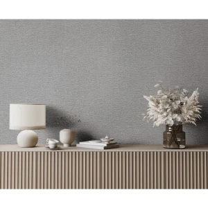 Флизелиновые обои RENOWA Canvas серые 1.06 м 89398808