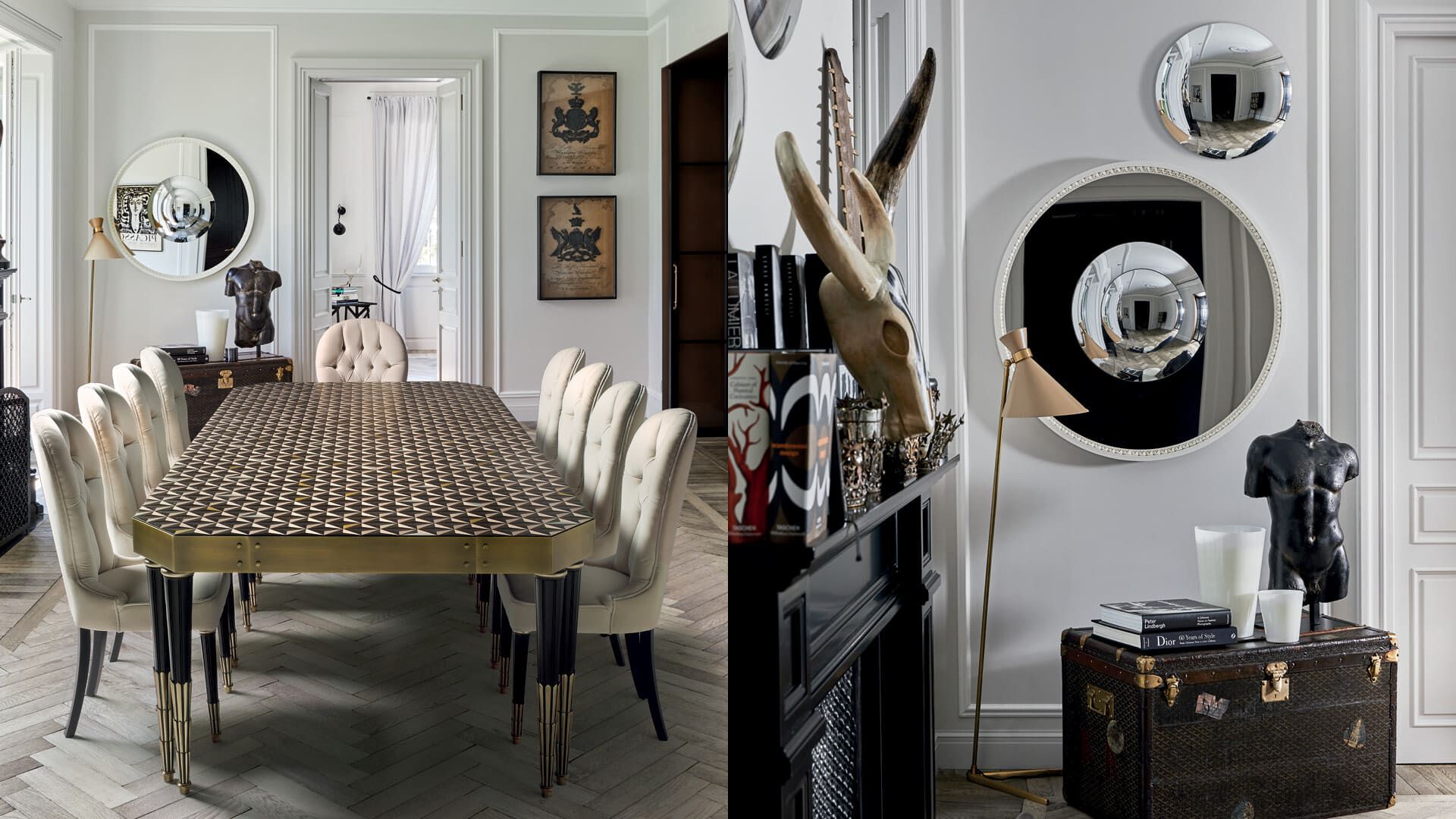 Прямоугольный стол с геометрической инкрустацией ANGELO CAPPELLINI New Classic Interiors ARCH-00055011 - Вид №1