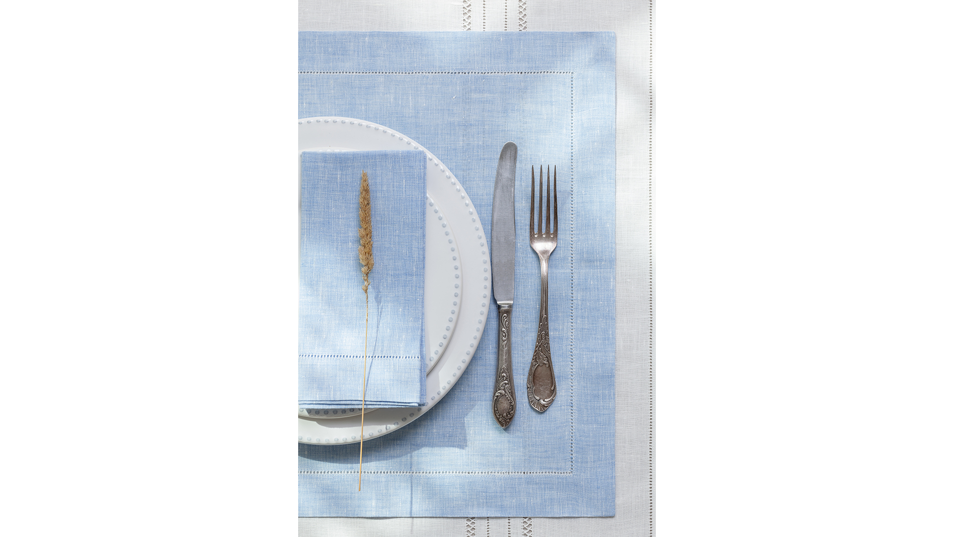 10620349 Крестецкая строчка Набор из 4 салфеток 40x40см Ткань  - Вид №2