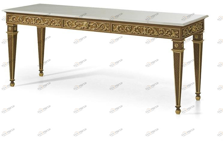 OAK Консоль из дуба с мраморной столешницей Galleria sun-id-1420168