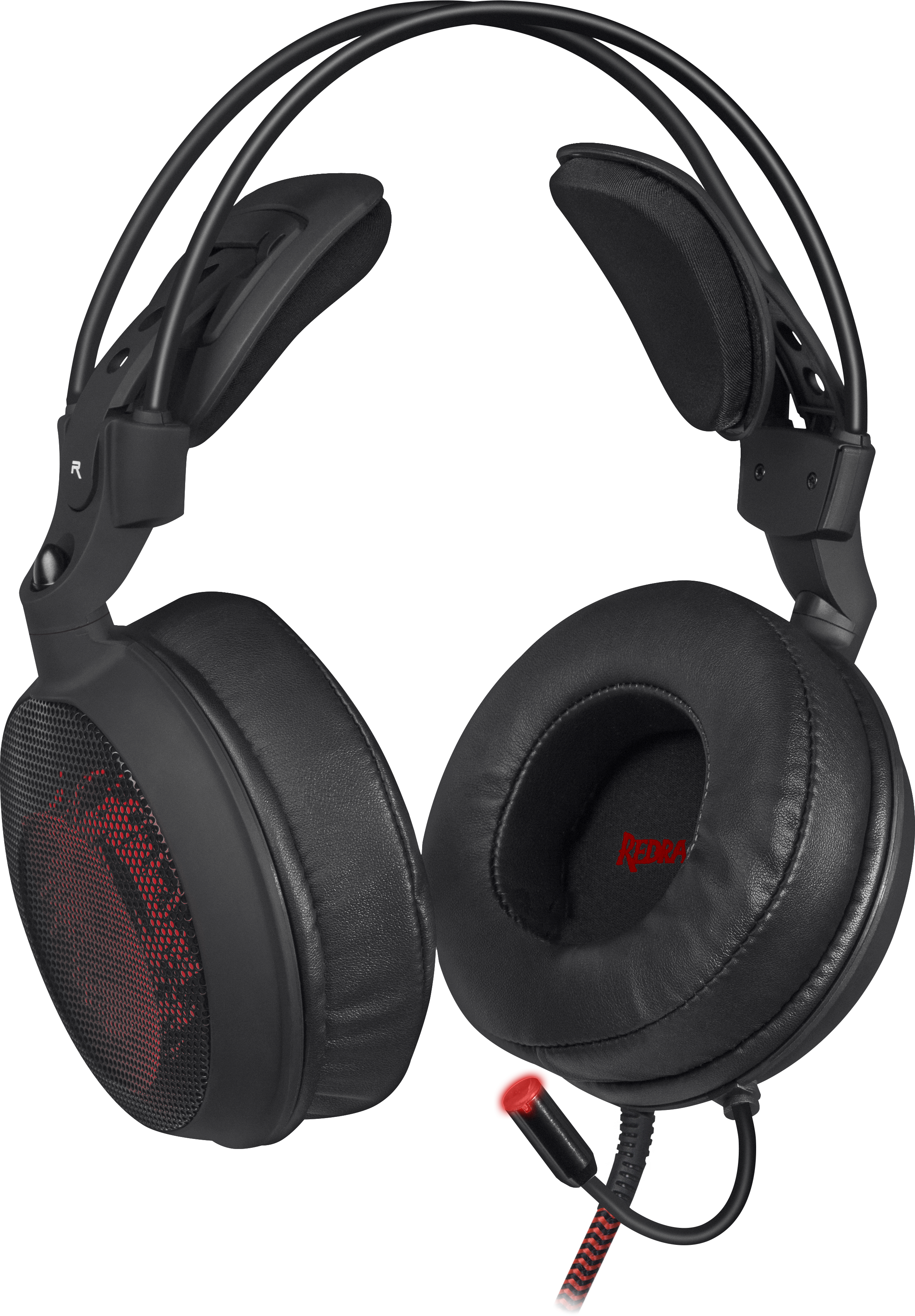 64214 игровая гарнитура delirium pro объемный звук 7.1, провод 2 м Redragon Santreyd  - Вид №2