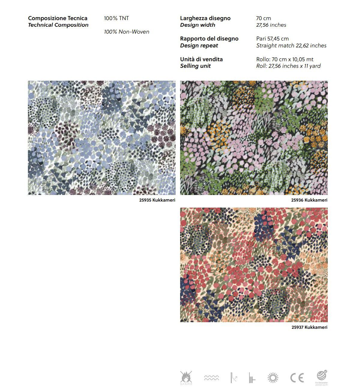 Цветочные узоры нетканые обои Jannelli&Volpi MARIMEKKO VOL. 7 ARCH-00112341 - Вид №2