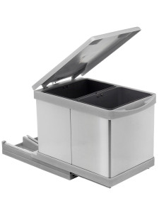 Контейнер для мусора на дверцу Beta 350/12-2 Metallic Grey NAVAKO