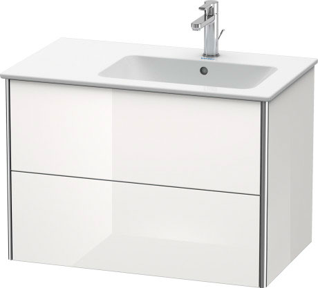 XS417709494 Тумбочка подвесная XSquare #XS4177 810 x 478 мм Баклажан шелковисто-матовый лак Duravit - Вид №2
