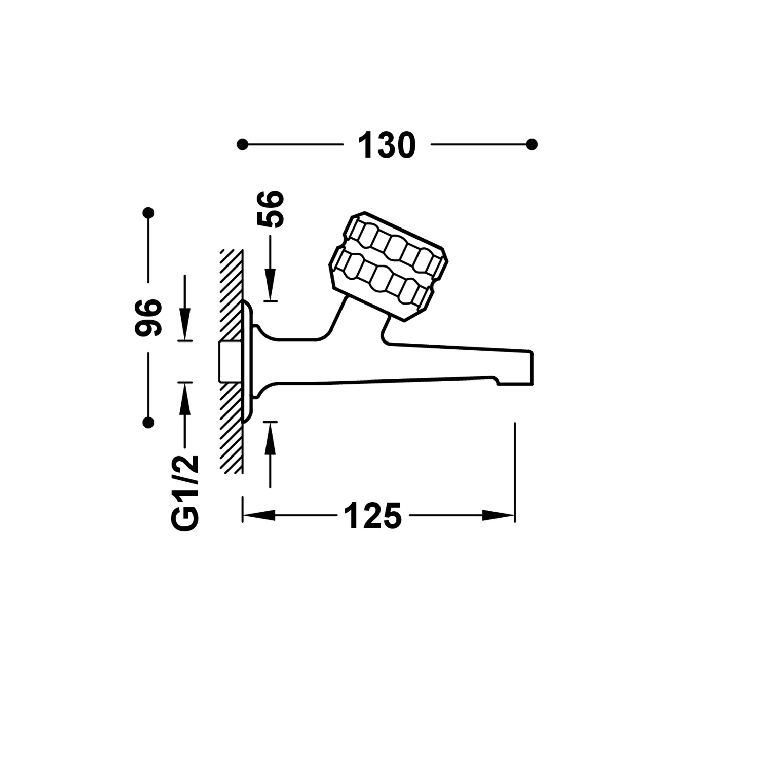 Однорычажный смеситель для раковины MONTCAU с одним отверстием-22352001C TRES - Вид №1