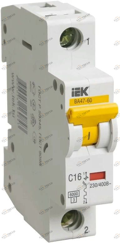 Автоматический выключатель ВА47-29 1Р 10А IEK 2526