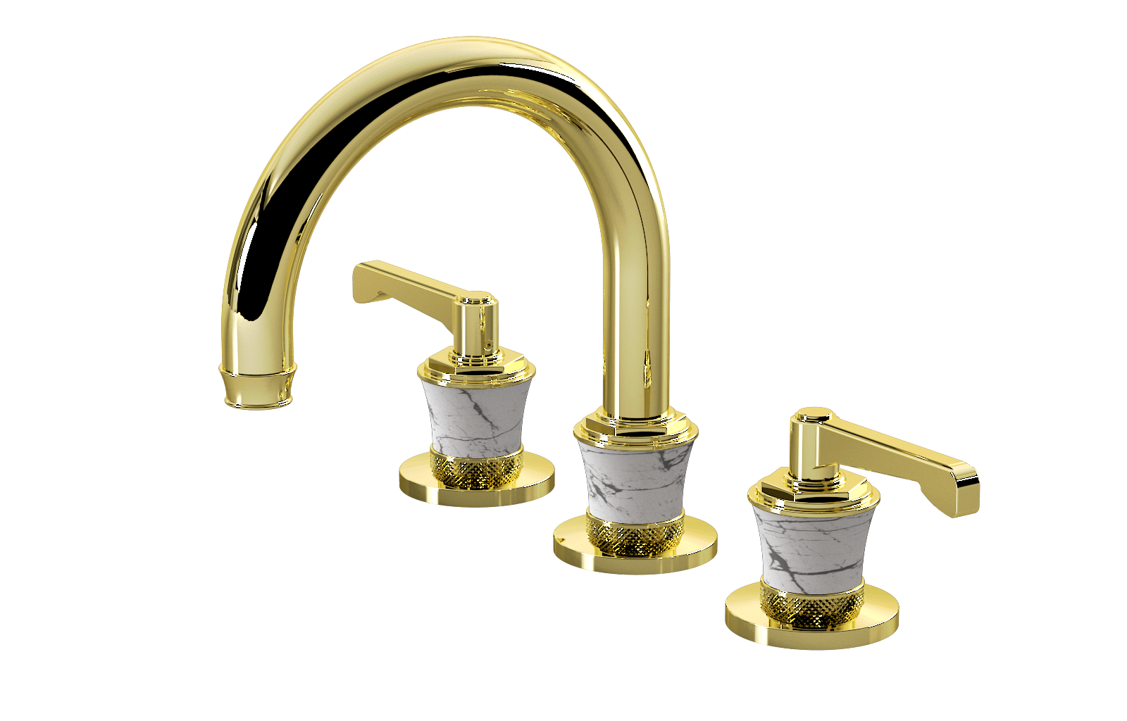 E-11612-R4MW-LM60B-PB Смеситель для умывальника на 3 отвертия GRAFF Vignola