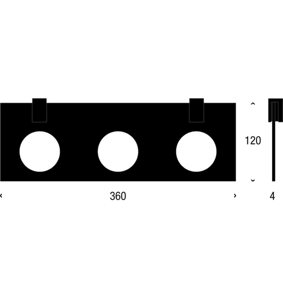 FROST Полка 4, 36см » полированная. цинк / латунь Полированный хром Q303236025  - Вид №2