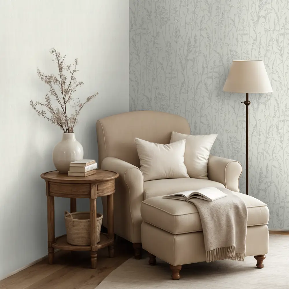 Обои флизелиновые Euro Decor Polina бежевые ED7314-01 STLM-2065027 - Вид №4