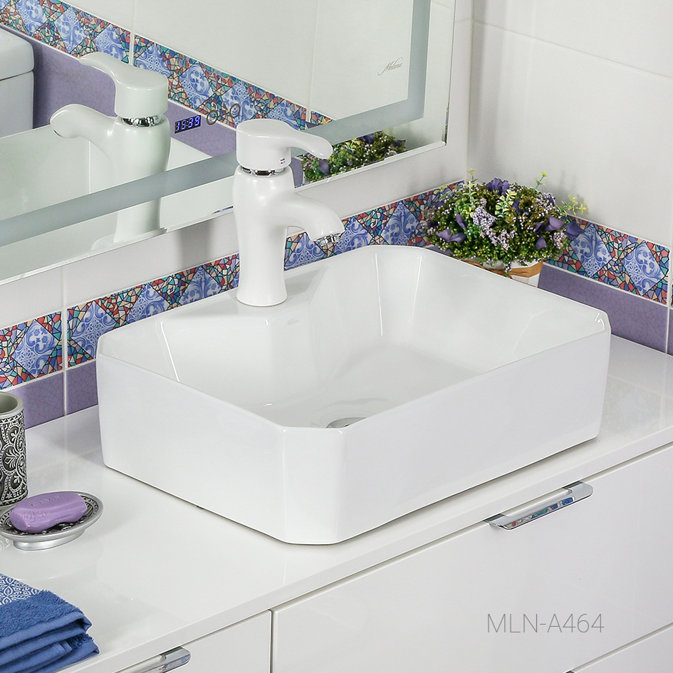 Накладная раковина melana mln-a464 A464-803 - Вид №4