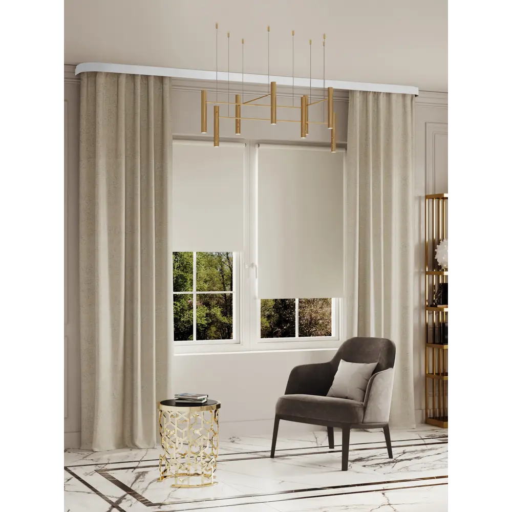 Бленда Domlegrand пластик цвет белый глянец 4 м STLM-2042221 - Вид №3