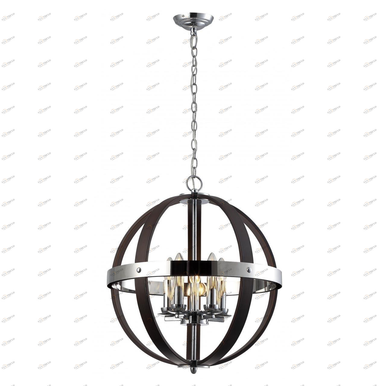 Подвесная люстра Divinare 9980/02 SP-5 DIVINARE ДИЗАЙНЕРСКИЕ 187697 Хром 