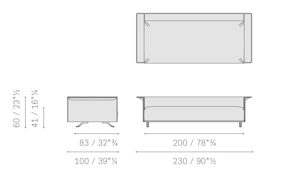 Ткань съемный садовый диван Poltrona Frau Boundless Living Outdoor Collections ARCH-00134649 - Вид №20