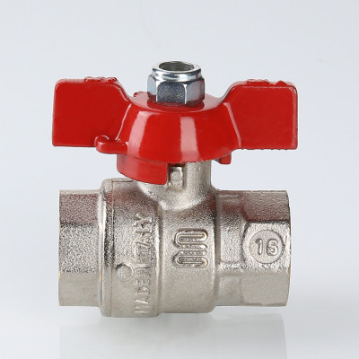 S.217.03 Кран шаровой ENOLGAS BASIC с ручкой «бабочкой» и внутренней резьбой Valtec 3/8"  - Вид №4