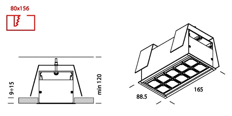 Несколько светодиодных утопленных прожекторов Lucifero's LEVA ARCH-00046791 - Вид №6