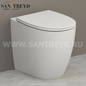 MD004BO Приставной унитаз напольный Белый Ceramica Globo 4ALL Италия