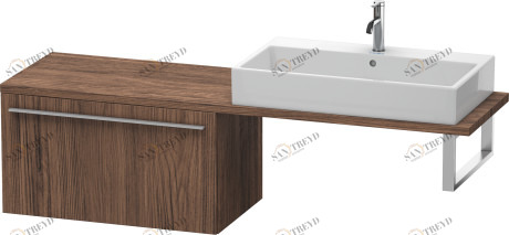 XL542402121 Шкафчик для компактной консоли X-Large #XL5424 800 x 478 мм Орех темный декор Duravit