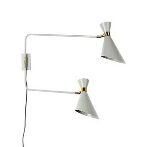 Лампа настенная Shady Double, серая