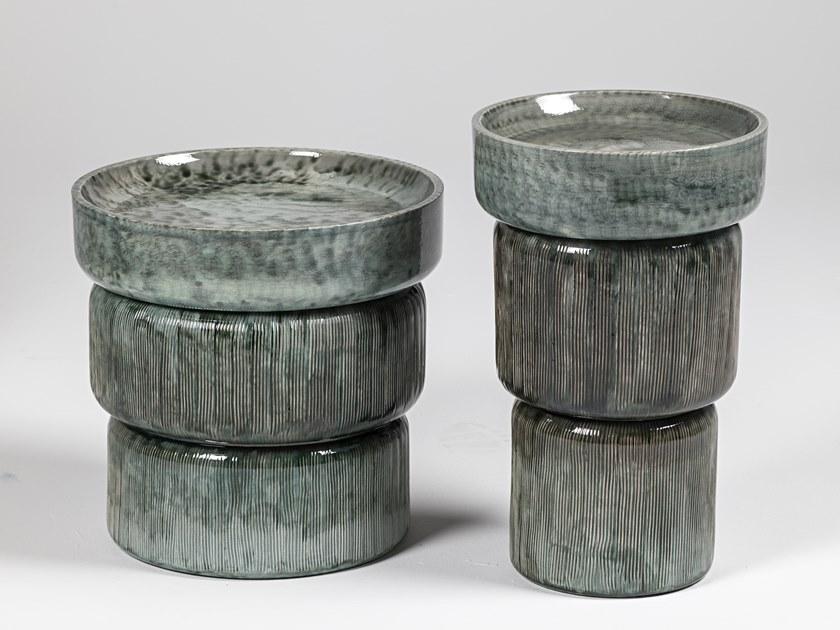 HESSENTIA - Cornelio Cappellini Низкий круглый керамический журнальный столик sun-id-1350926 - Вид №4