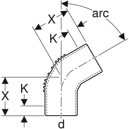 305.600.14.1 Отвод удлиненный Geberit Silent-db20 Geberit  - Вид №2