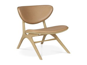 Кресло из дерева и кожи