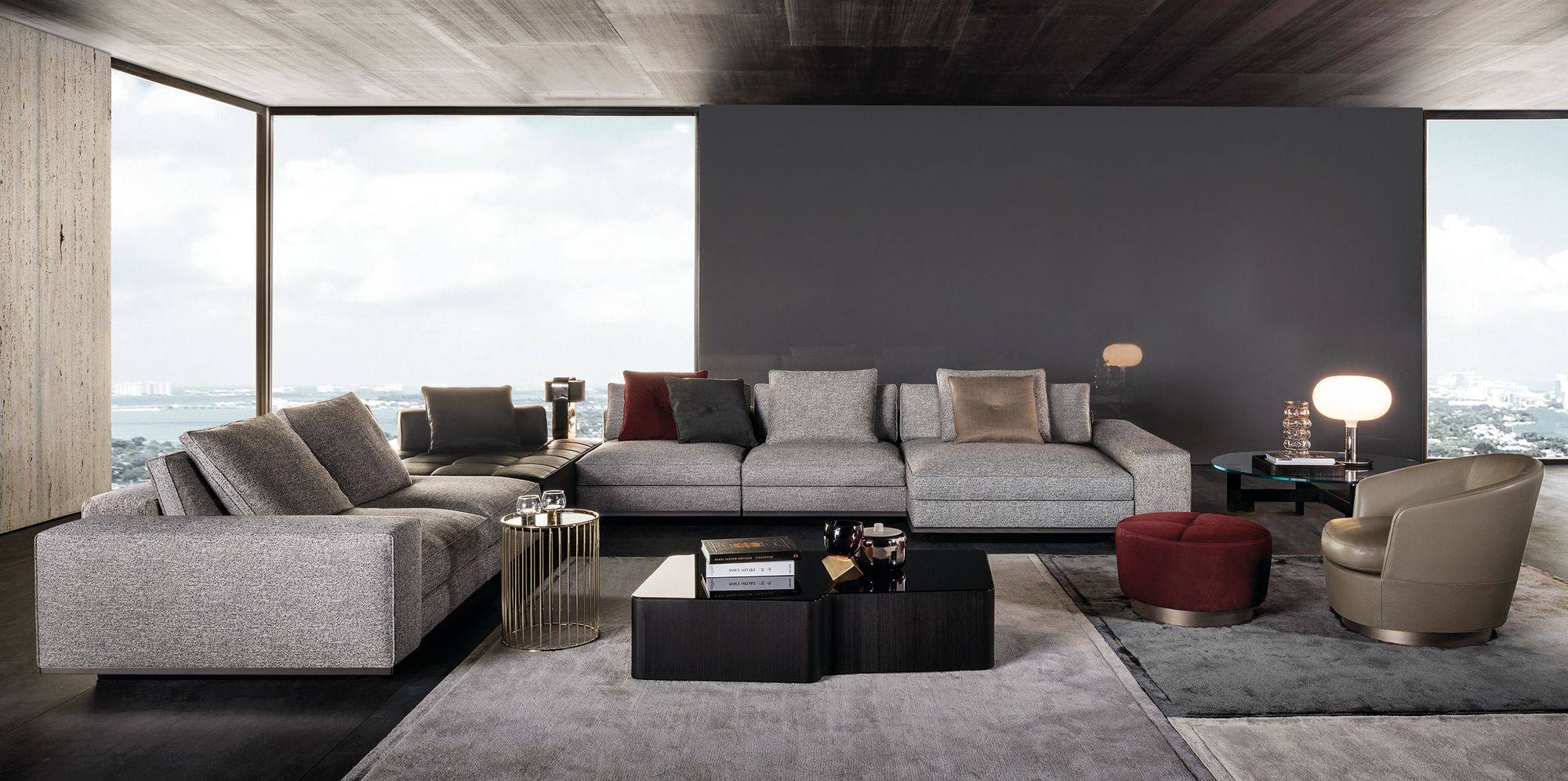 Модульный тканевый диван Minotti ARCH-00037891 - Вид №17