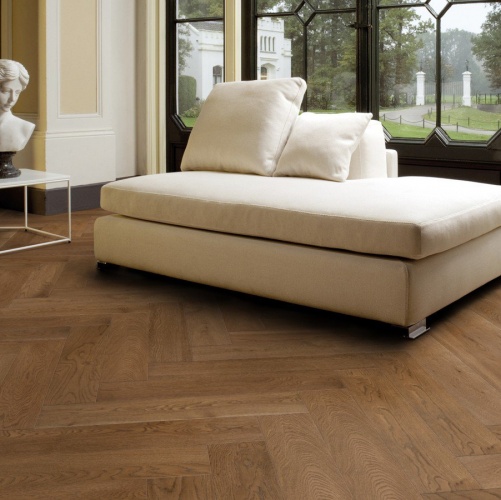 Паркет Ёлка Solidfloor New classic Шантильи Дуб Натур с брашью (Текстурированная) 610х122 мм 1195080 - Вид №19