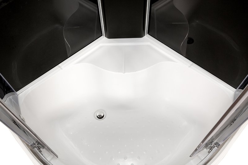 ЕМ1511 Rс электрикой (эл.) Душевая кабина DETO Серия EM BМ4510 с гидромассажем BLACK - Вид №9