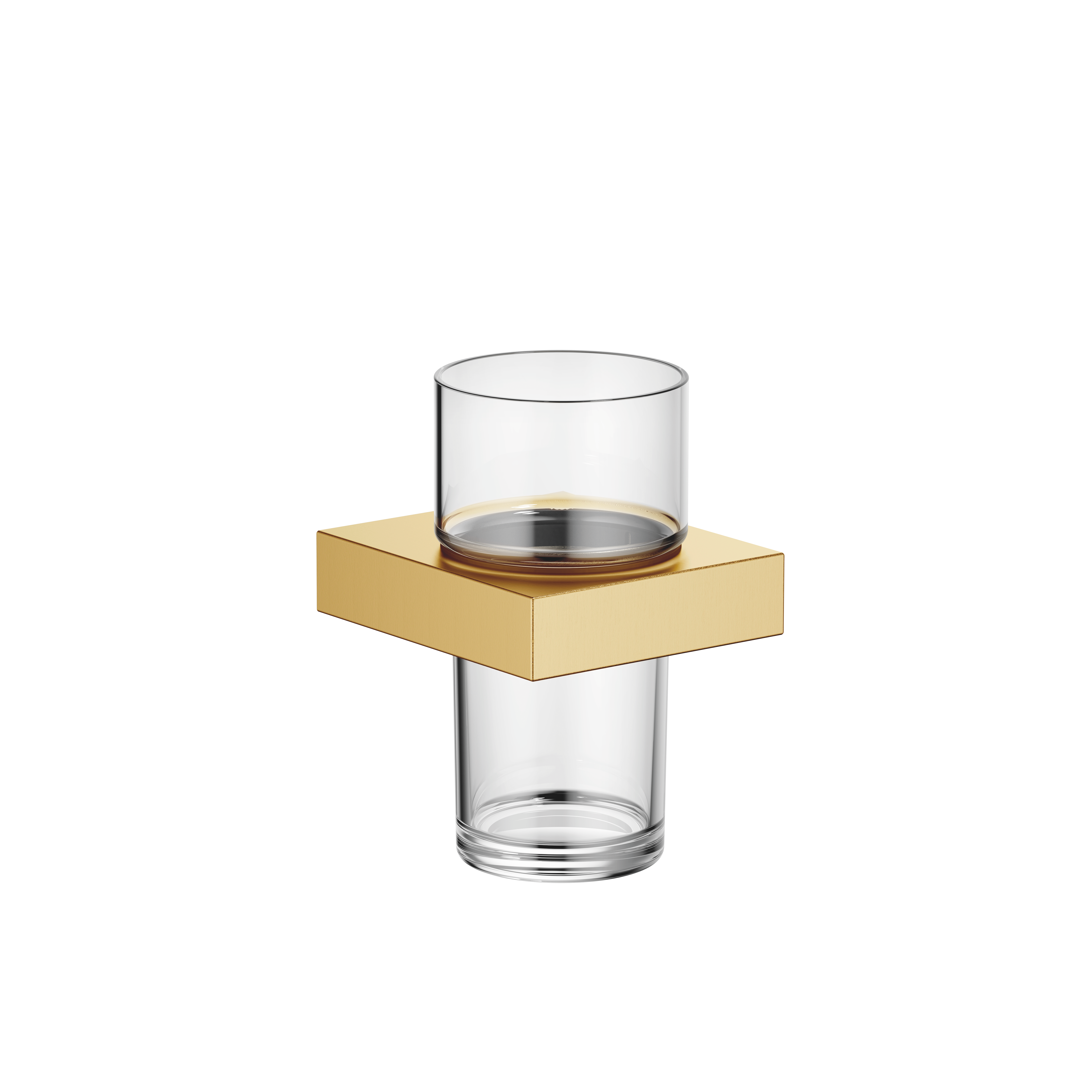 Настенная модель держателя для стакана – матовая дюрабрасс (золото 23 карата) DornBracht CL.1 83400780-28
