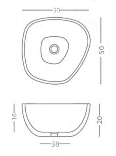 Умывальник из камня Лечче PIMAR L10 ARCH-00082563 - Вид №2