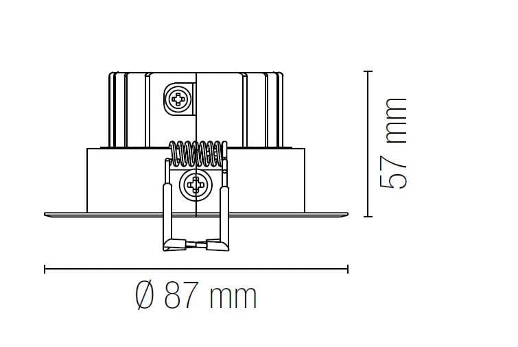 Алюминиевый круглый поворотный прожектор Fan Europe Lighting INTEC ARCH-00109080 - Вид №2