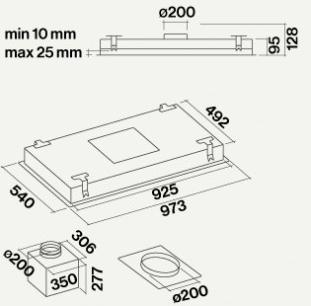Falmec Потолочная вытяжка из нержавеющей стали Design+ sun-id-1456820 - Вид №26