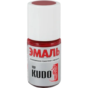 Эмаль автомобильная Kudo с кисточкой цвет вишня 15Мл