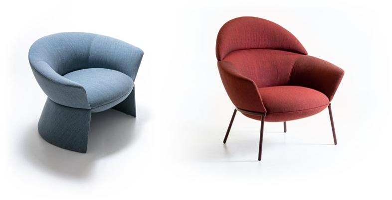 La Cividina Кресло из ткани с обитым основанием Swale sun-id-1369398 - Вид №1